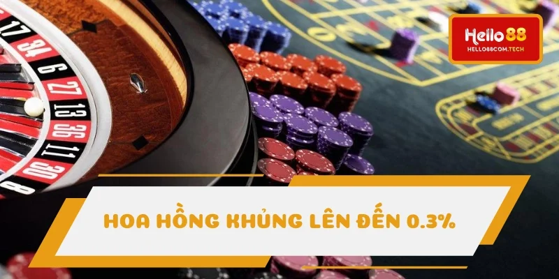 Hoa hồng lên tới 0.3% khi trở thành đại lý Hello88 Hoa hồng lên tới 0.3% khi trở thành đại lý Hello88